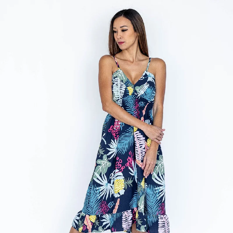 Pineapple V-Neck Dress, Made in Hawaii