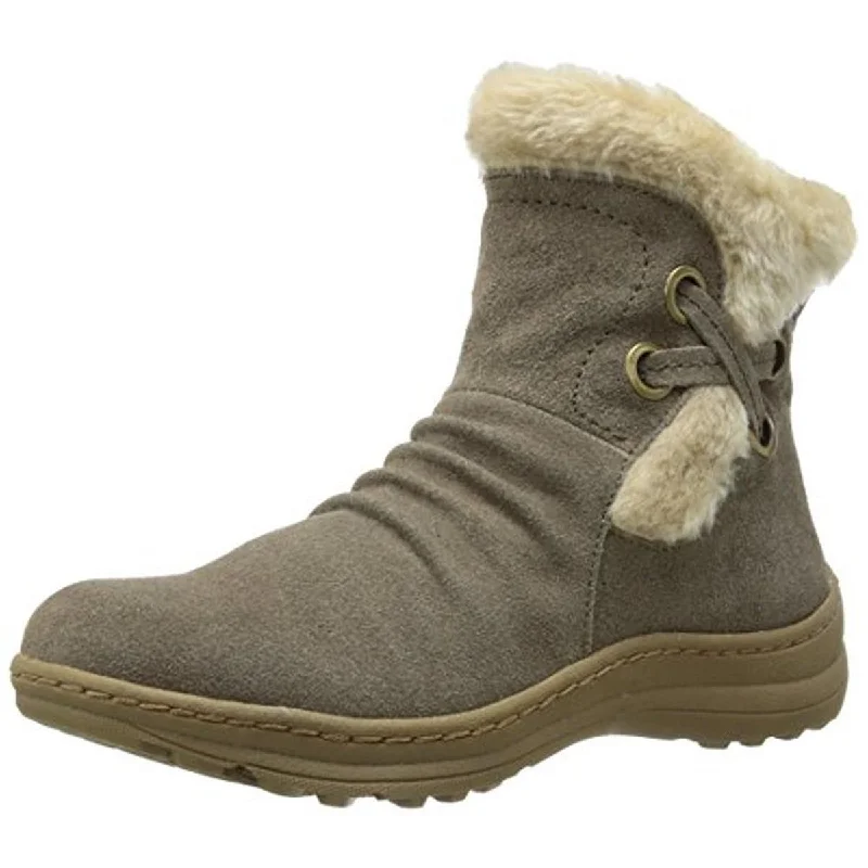 Baretraps Womens Adalyn Suede Faux Fur Snow Boots