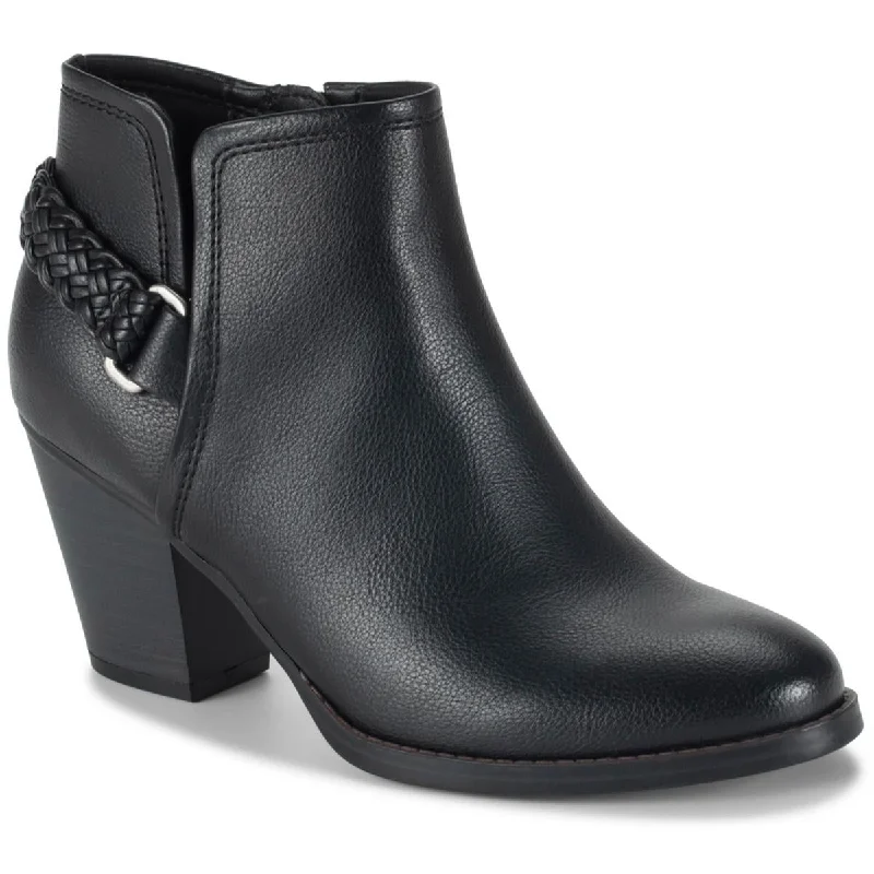 Baretraps Womens Charlotte Faux Leather Ankle Booties