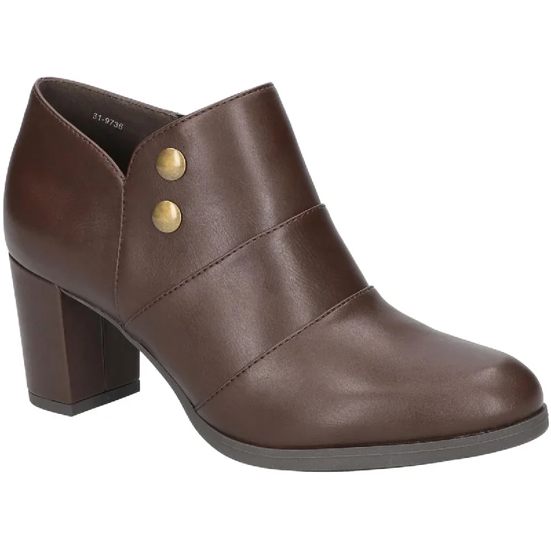 Easy Street Womens LEILANI Faux Leather Zipper Booties