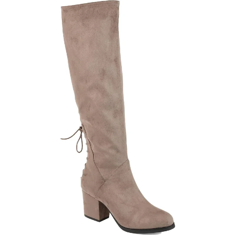 Journee Collection Womens Leeda D Faux Suede Knee-High Boots