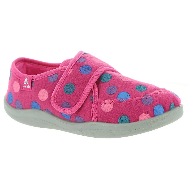 Kamik Cozylodge Felt Polka Dot Moccasin Slippers