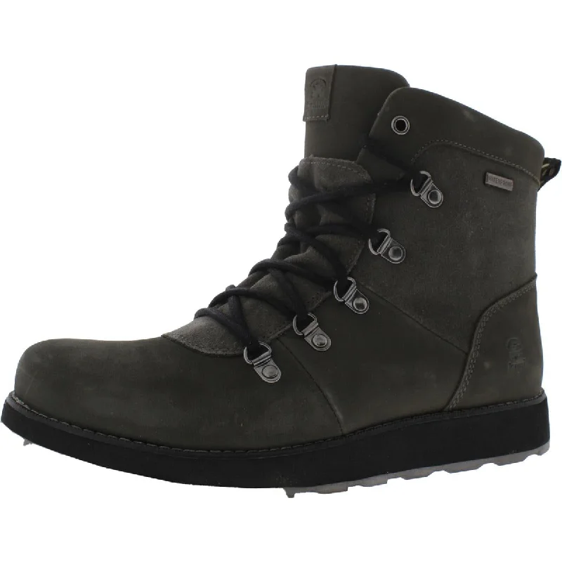 Kamik Womens Ariello Leather Waterproof Combat & Lace-up Boots