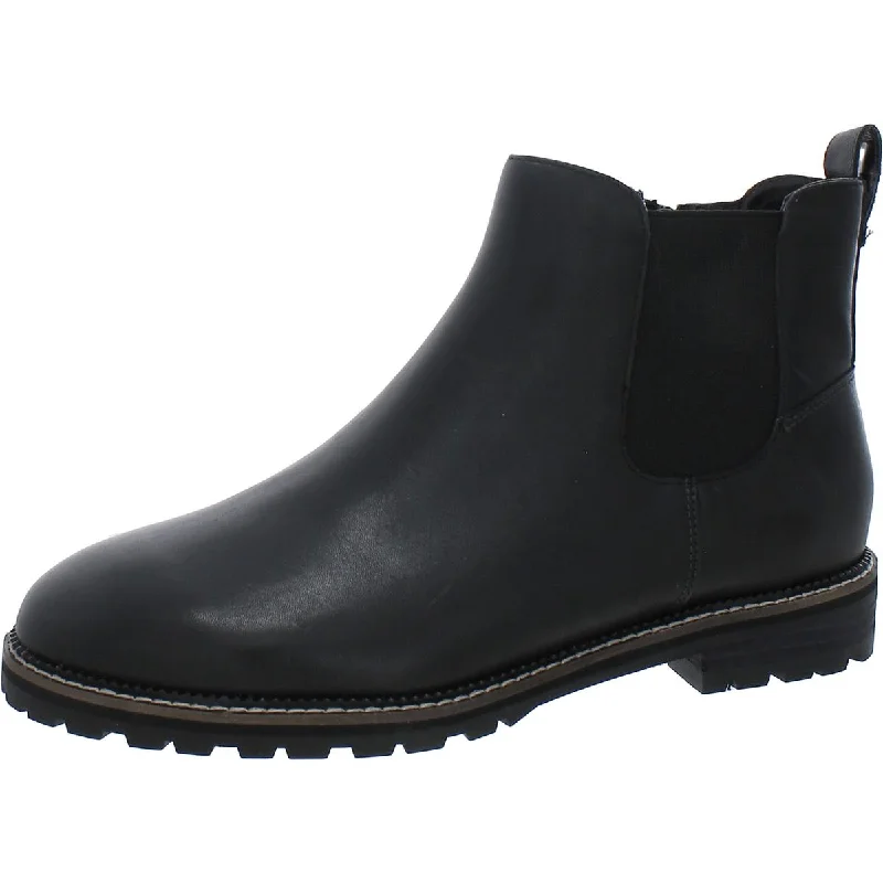 Lands' End Womens Leather Comfort Chelsea Boots