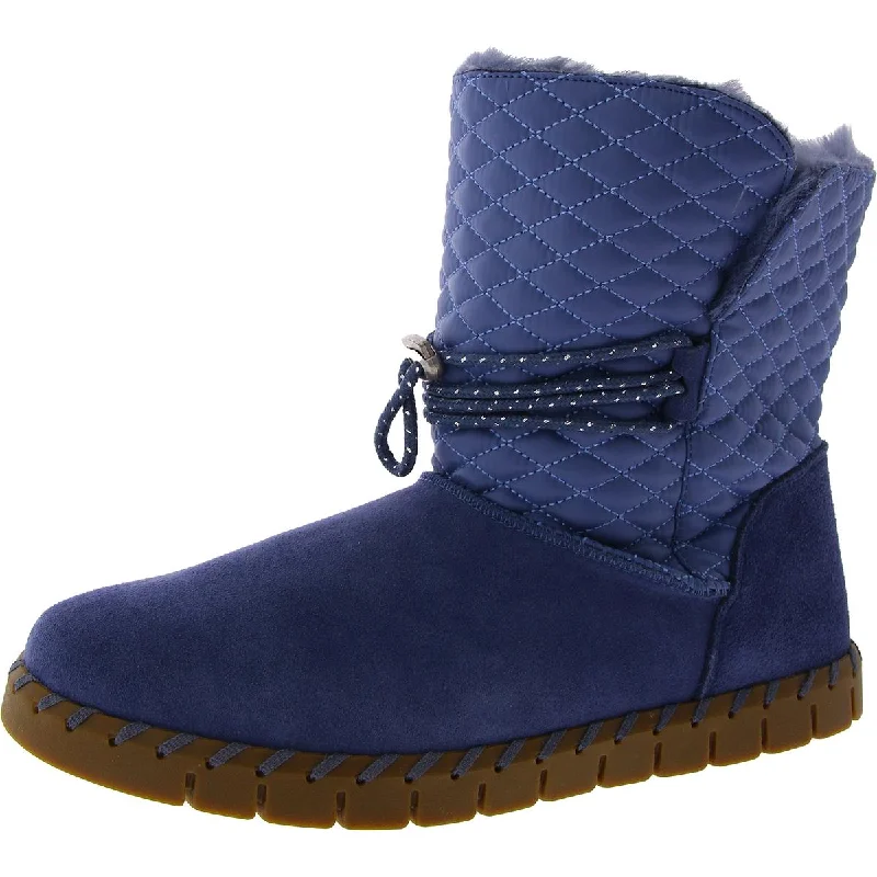 Muk Luks Womens Flexi Bridgehampton Suede Water Repellent Mid-Calf Boots