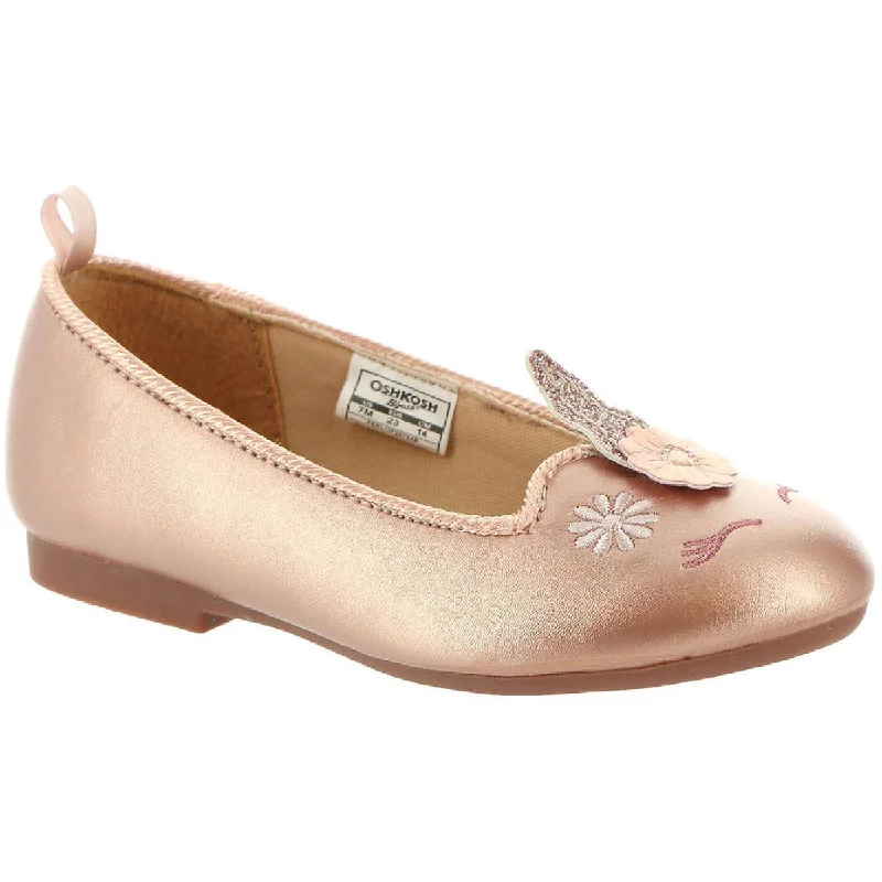 OshKosh B'Gosh Perl Faux Leather Slip On Ballet Flats