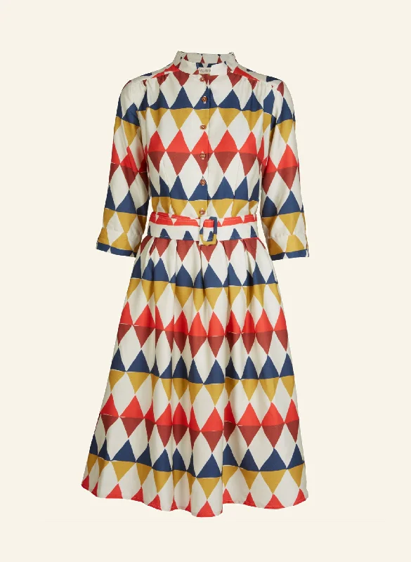 Cynthia Dress - Multi Harlequin