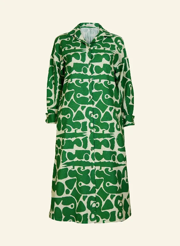 Izzy Dress - Green Cave